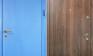Железная входная дверь с отделкой простой окрас + ламинат